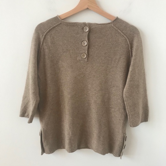 Calypso St Barth cashmere beige sweater - Picture 8 of 10